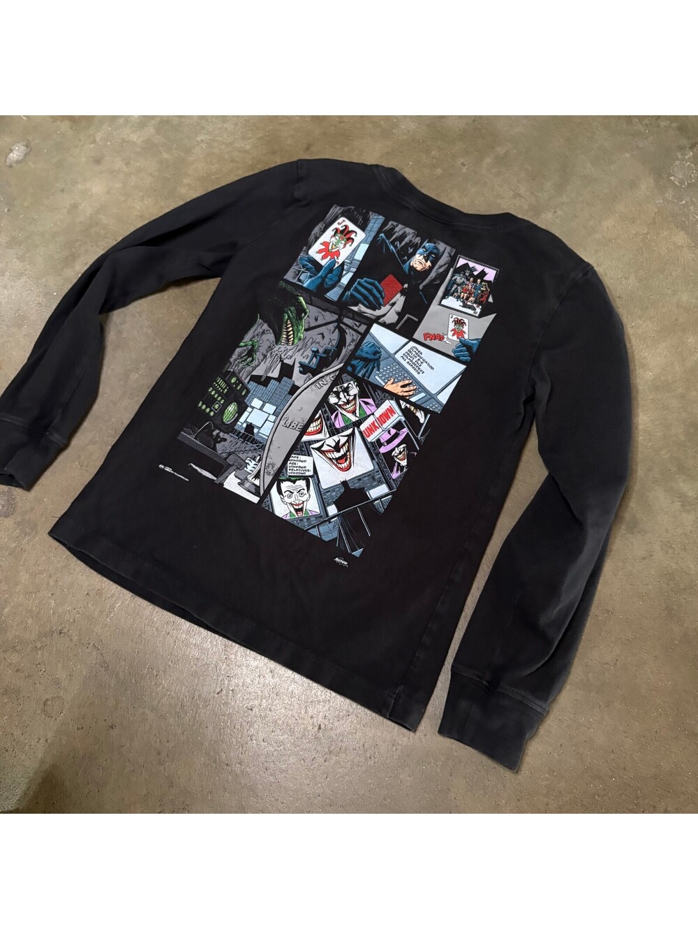 KITH x DC Comics Kids Sz 4/5 XS Batman Long Sleeve Tee